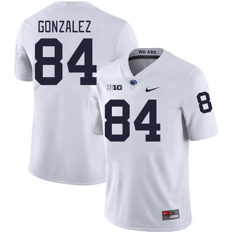 Men #84 Peter Gonzalez Penn State Nittany Lions College Football Jerseys Stitched-White